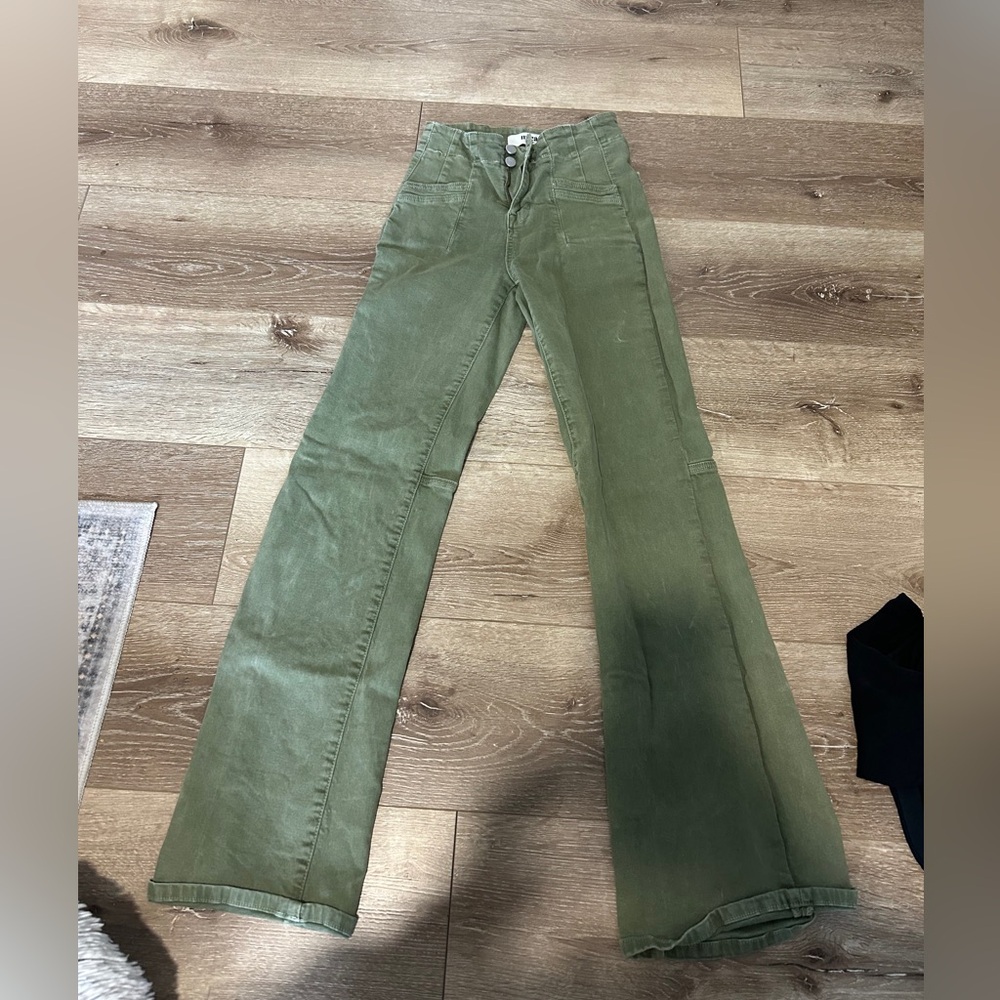 Mica Los Angeles Olive Green Corduroy Pants
